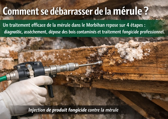 traitement mérule injection fongicide bois charpente